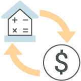 Home finance icon