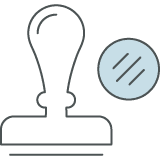 Auction stamp icon