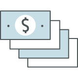 Stack of cash icon